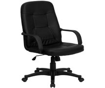 High Back Black Glove Vinyl Executive Swivel Office Chair