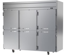 Beverage-Air HF2-5HS Top Mount Freezer, 6 Solid Half Doors, 78"W, 72 Cu. Ft.