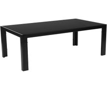 Flash Furniture Franklin Sleek Black Glass Coffee Table with Black Metal Legs