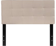 Flash Furniture Bedford Tufted Upholstered Twin Size Headboard in Beige Fabric