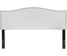 Flash Furniture Lexington Upholstered Full Size Headboard in White Fabric