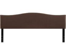 Flash Furniture Lexington Upholstered King Size Headboard in Dark Brown Fabric