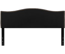 Flash Furniture Lexington Upholstered Queen Size Headboard in Black Fabric