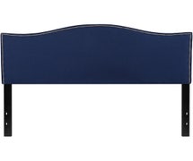 Flash Furniture Lexington Upholstered Queen Size Headboard in Navy Fabric