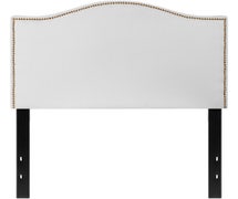 Flash Furniture Lexington Upholstered Twin Size Headboard in White Fabric