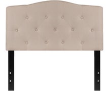 Flash Furniture Cambridge Tufted Upholstered Twin Size Headboard in Beige Fabric