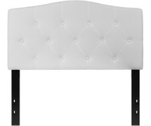 Flash Furniture Cambridge Tufted Upholstered Twin Size Headboard in White Fabric