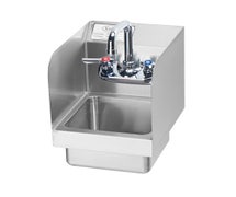 Krowne Metal HS-19 9" Wide MiniMax Hand Sink with Side Splashes and Faucet