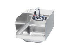 Krowne Metal  HS-30L 12"W Space Saver Wall-Mounted Hand Sink with Side Splashes