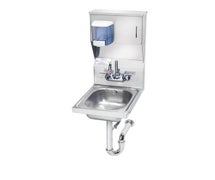 Krowne Metal  HS-31 12"W Hand Sink with Soap & Towel Dispenser, Overflow and P-Trap