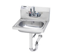 Krowne Metal  HS-4 16"W Hand Sink with Overflow Drain and P-Trap