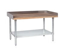 Tarrison TAHT4S3036G - Work Table, baker's top, 36"W x 30"D, 1.75" thick hardwood top