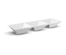 ITI FA3-9 Bowl Platter, 9" X 9", (3) 2 Oz-Compartment Square Wells