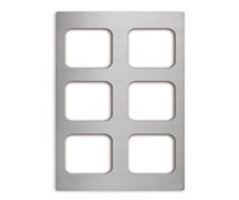Vollrath 8244314 Miramar Stainless Steel Template, For 6, 40003 Decorative Pans