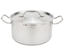 Vollrath 3902 Sauce Pot with Cover - Optio Stainless Steel 6-3/4 Qt.