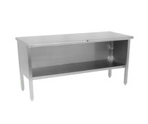 John Boos 160-02 Work Table, 60"W X 24"D, Stainless Steel Cabinet Base With Open Front