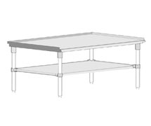 John Boos GS6-3660GSK 16 Gauge Stainless Steel Equipment Stand with Galvanized Undershelf, 36"x60"x24"