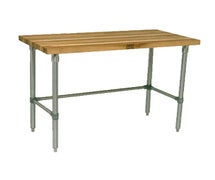 John Boos HNB07 Work Table, Wood Top, 36"W X 30"D