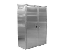 John Boos PBJC-224884-R Stainless Steel Enclosed Mop Sink Cabinet, 48"x22.5"x84"