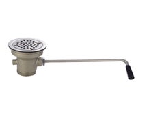 John Boos PB-LWR-1 Twist Handle Lever Waste, For 3-1/2" Industry Standard Sink Opening, Standard Valve