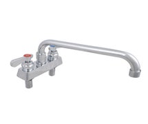 John Boos PBF-4DM-10LF Sink Mixing Faucet, With 10" Swing Spout, Deck Mounted