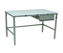 John Boos TC052 Poly Top Work Table with Stainless Steel Legs, 30"x60"