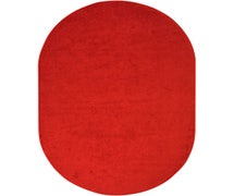 Joy Carpets 80QQ-07 Endurance Area Rug, 6' x 9', Oval, Red