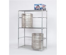 Tarrison TSKR18365Z - Beer Keg Rack, 2-tier, 36"W x 18"D x 54"H