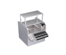 Krowne Metal KRPT-36RP-10 Royal Series 36" Pass Thru Workstation with Cold Plate and Left Ice Bin