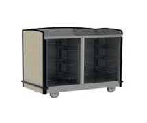 Lakeside 8704 Full Service Hydration Cart with Flat Top and Two Interior-Compartments