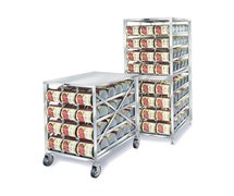 Lakeside PBCR2 Mobile Stainless Steel Can Storage Rack 