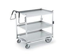 Vollrath 97206 Three Shelf Stainless Steel Utility Cart, 650 lb. Weight Capacity, 39"x20"x44 1/2"