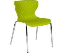 Flash Furniture LF-7-07C-CGRN-GG Contemporary Design Citrus Green Plastic Stack Chair