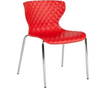 Flash Furniture LF-7-07C-RED-GG Contemporary Design Red Plastic Stack Chair