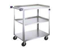 Lakeside 422A Medium Duty Stainless Steel Three-Shelf Utility Cart