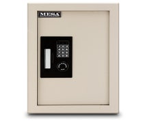 Mesa Safe MAWS2113E 0.3-0.7 Cu. Ft. Adjustable Wall Safe, All Steel Safe with Electronic Lock, Cream
