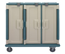 Meal Delivery Cart Capacity 60 Trays 14" X 11", Slate Blue
