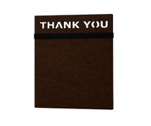 Risch MDFCHECK5X9 MDF check presenter with thank you header & 1 black band