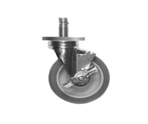 Eagle Group CSB5P-300 Stem Caster with Brake, 5" wheel diameter, 1-1/4" wheel face