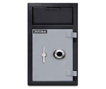 Mesa Safe MFL2714C-ILK 1.3 Cu. Ft. Depository Safe with Interior Locker, All Steel with Combination Lock, Two tone Black & Grey