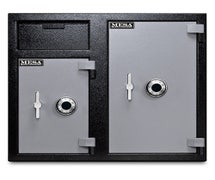 Mesa Safe MFL2731CC 6.7 Cu. Ft. Depository Safe, All Steel with Two Combination Locks, Two-Tone Black & Grey