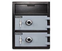 Mesa Safe MFL3020CC 3.6 Cu. Ft. Depository Safe, All Steel with Two Combination Locks, Two-Tone Black & Grey