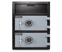 Mesa Safe MFL3020EE 3.6 Cu. Ft. Depository Safe, All Steel with Two Electronic Locks, Two-Tone Black & Grey