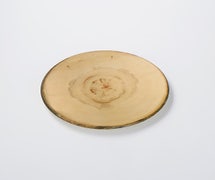 American Metalcraft MSR14 Melamine Serving Board, Round, Small, Rustic Wood