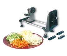 215131 Le Rouet Wheel Vegetable Slicer, 14-1/2"L X 5-1/2"W X 10"H, With Fixing Clamps, 3 Blades