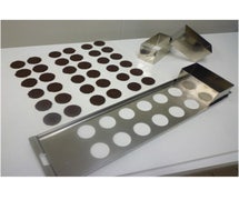 Matfer 385050 Chocolate Tuile Kit, 25"L X 6-1/2"W X 3-1/4"H, Makes 2" Diameter Tuiles, Perforated Plate