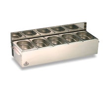 Matfer 511510 Condibox, 23"L X 8"W X 5-1/2"H, Includes: 5 Stainless Steel Gn 1/9 Containers, 2 Cooling Blocks