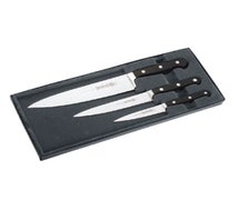 Mundial BP5000-3 - Fully Forged Three Piece Knife Set, Black Handles
