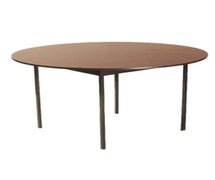 Maywood Furniture DLDEL60RD Deluxe Folding Table, Round Top