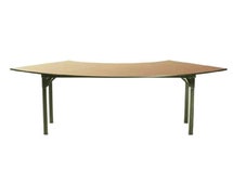 Maywood Furniture DLORIG4830CR4 Original Folding Table, 4 To Circle Crescent Top
